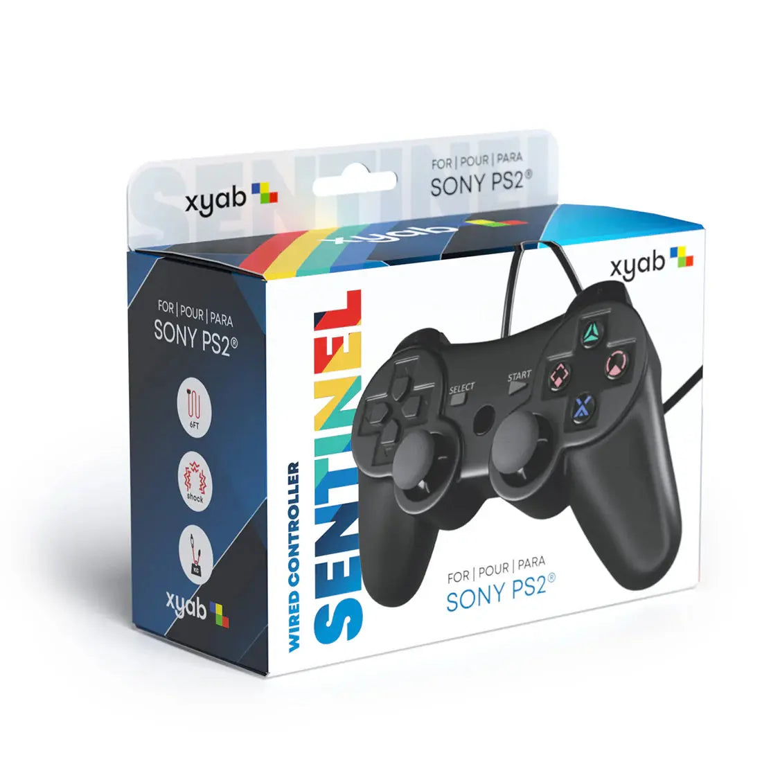 SENTINEL PS2 Wired Controller | XYAB Precision Gaming Performance