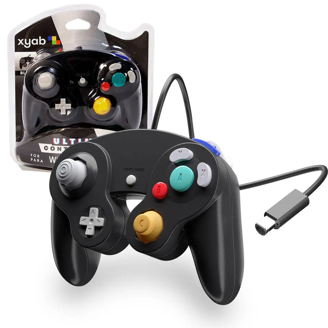 XYAB Ultimate NGC Joystick Controller for Nintendo GameCube - Gold Rapid Spin Tcg