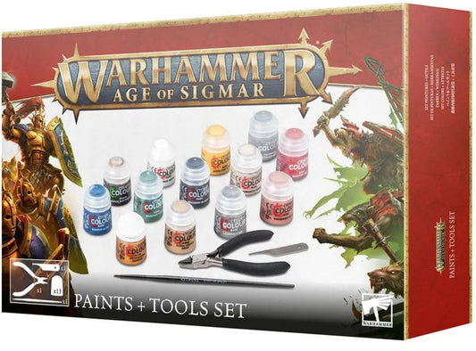Age of Sigmar - Paints + Tools Set Rapid Spin Tcg