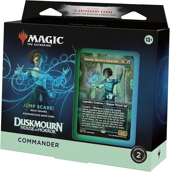 Magic: The Gathering Duskmourn: House of Horror Commander Deck - JUMP SCARE! Rapid Spin Tcg