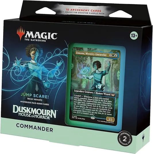 Magic: The Gathering Duskmourn: House of Horror Commander Deck - JUMP SCARE! Rapid Spin Tcg