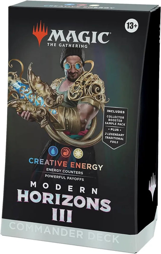 Magic: The Gathering Modern Horizons 3 Commander Deck - Creative Energy Rapid Spin Tcg