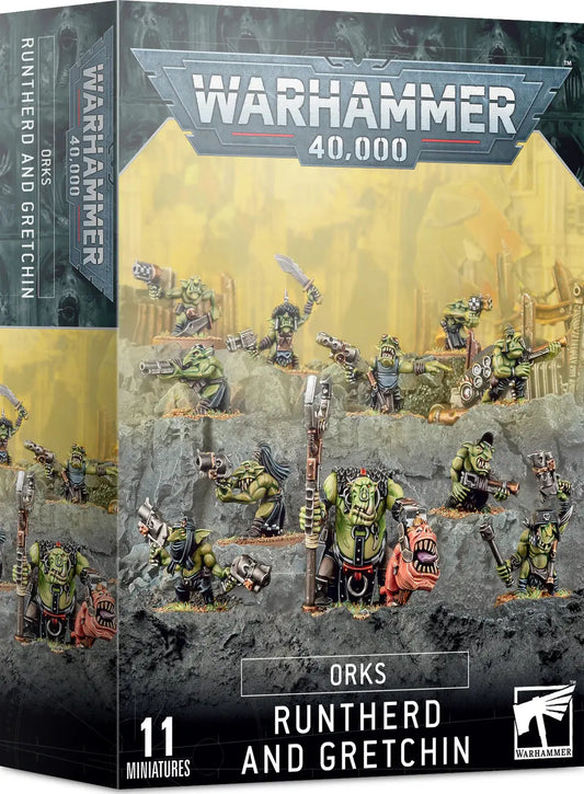 Warhammer 40k - Orks RUNTHERD AND GRETCHIN Rapid Spin Tcg