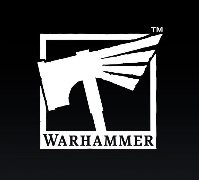 Warhammer logo on a black background