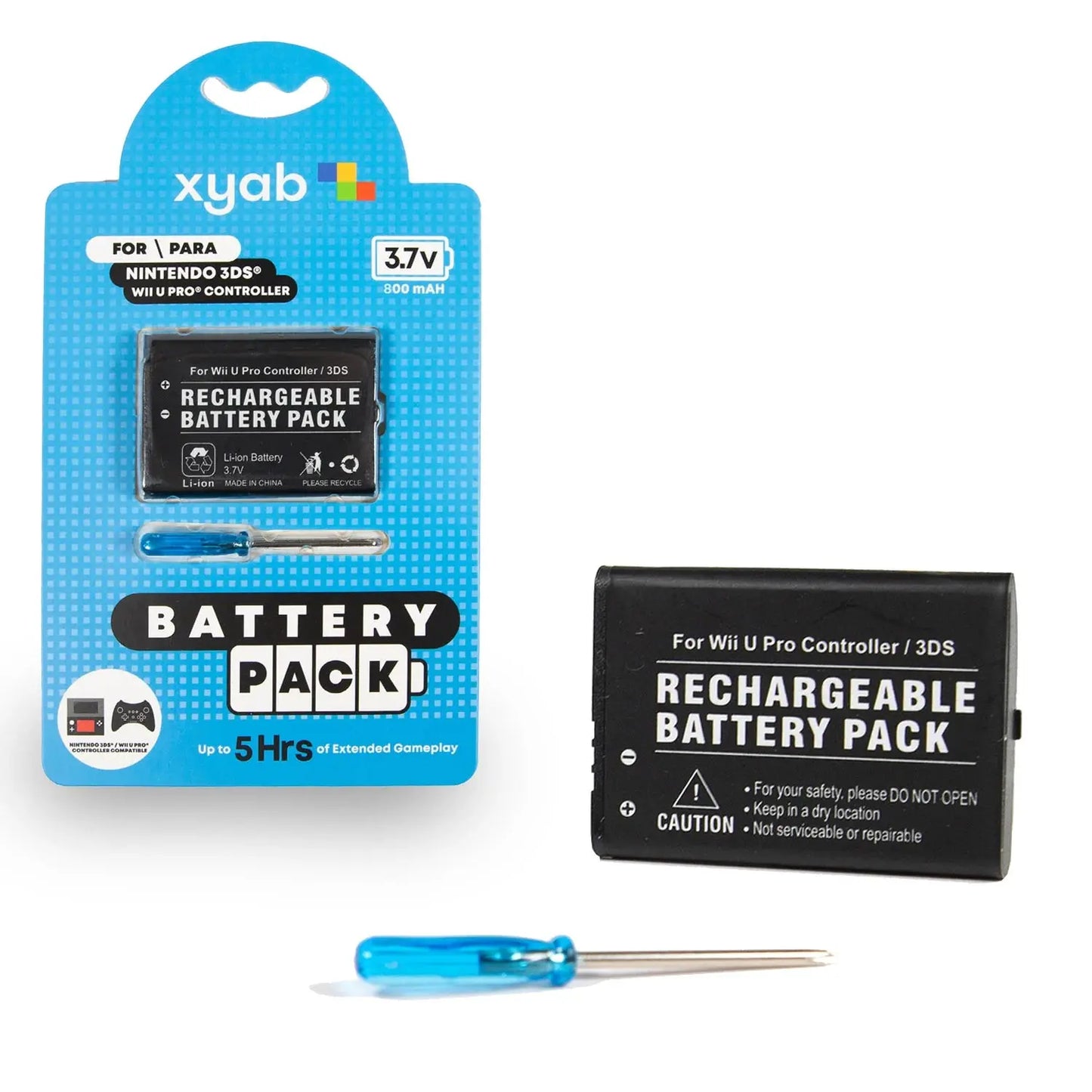 XYAB Nintendo DS Rechargeable Battery Pack Rapid Spin Tcg