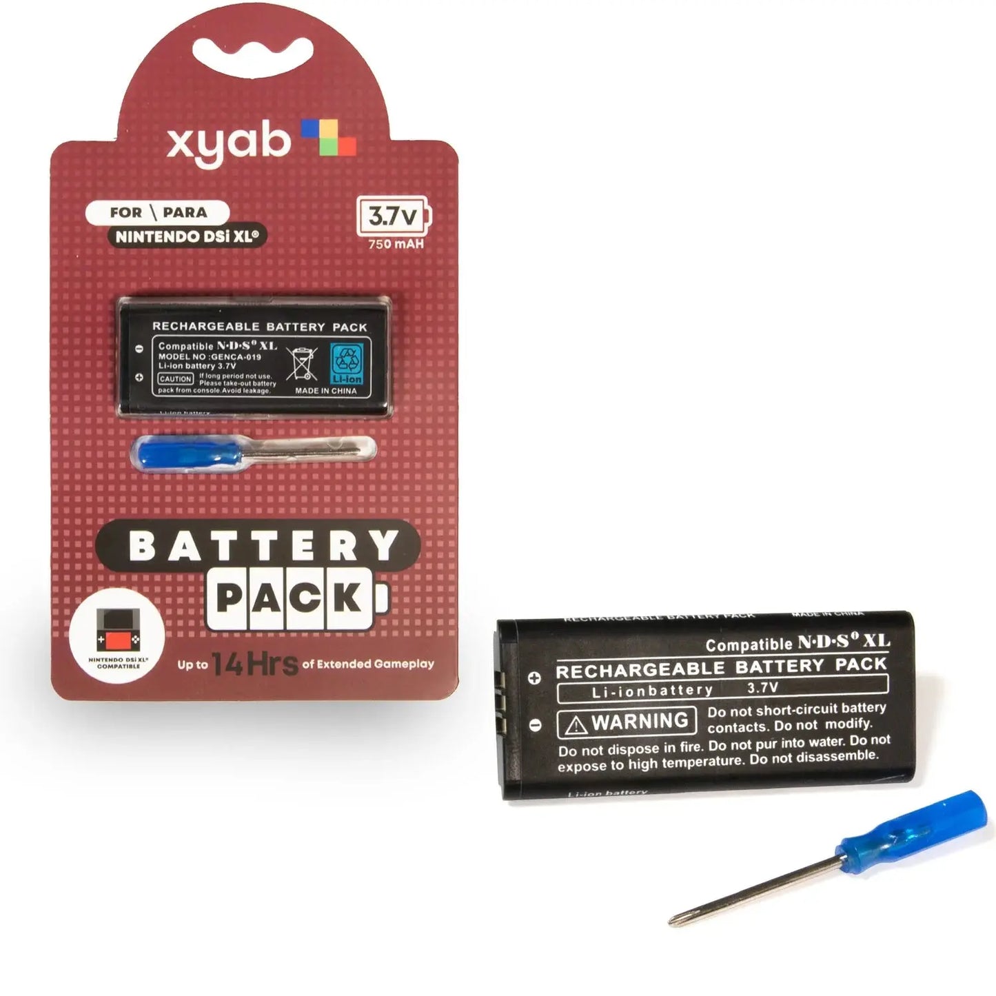 XYAB Nintendo DS Rechargeable Battery Pack Rapid Spin Tcg