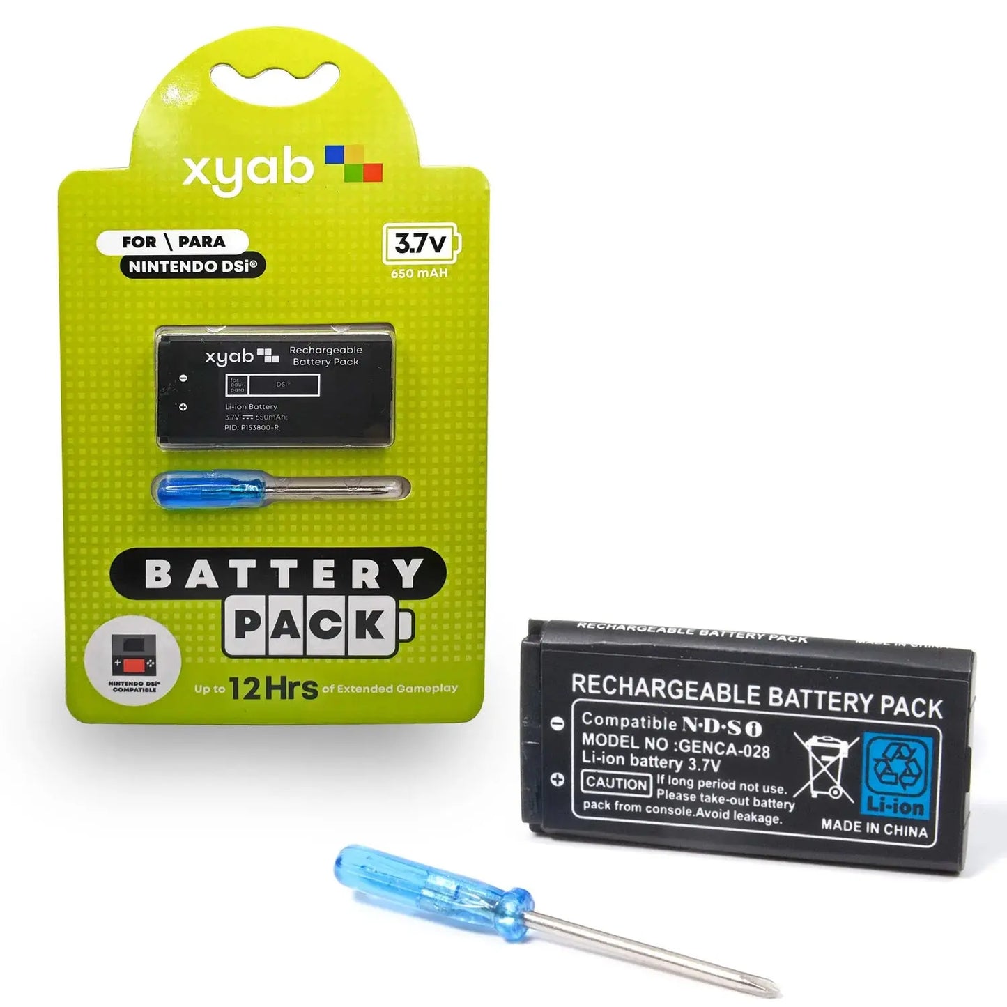 XYAB Nintendo DS Rechargeable Battery Pack Rapid Spin Tcg
