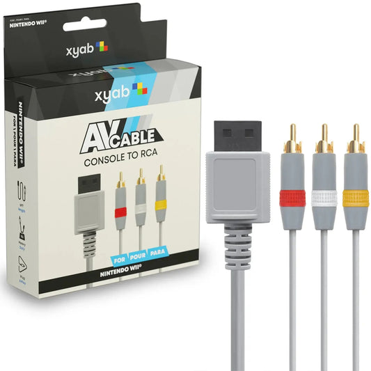 xyab AV Composite Cable Wii Rapid Spin Tcg