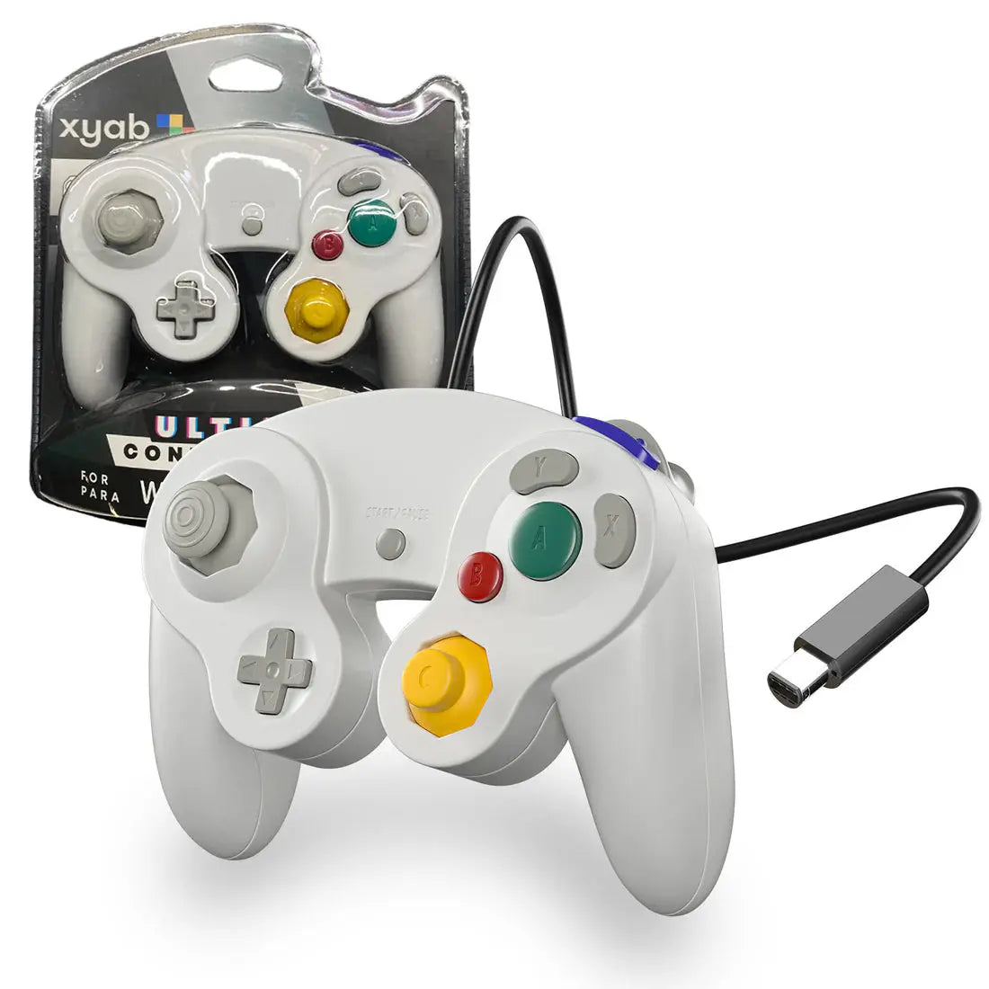 XYAB Ultimate NGC Joystick Controller for Nintendo GameCube - Gold Rapid Spin Tcg
